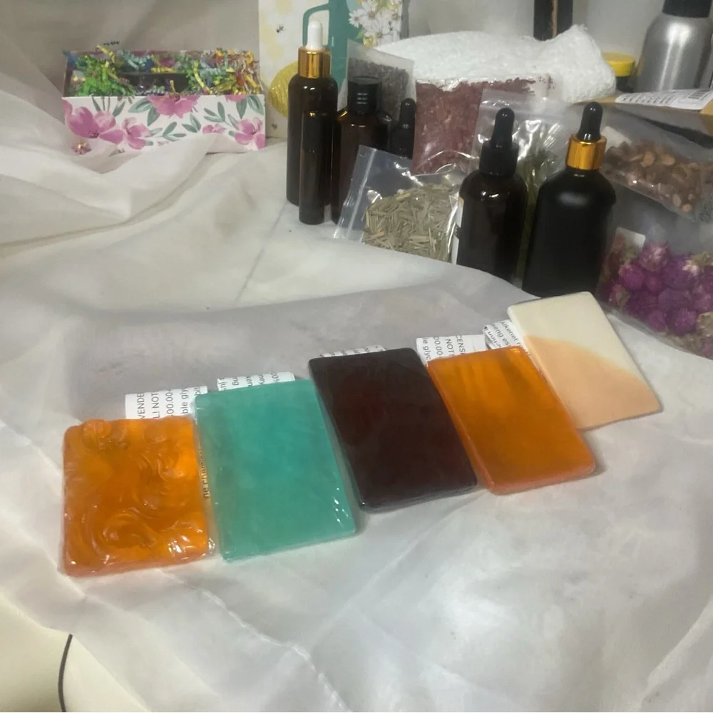 2nd Sample 5 Pak Homemade Creamsicle ‘Carterii’ Frankincense Myrrh Homemade Soap - Picture 4 of 11